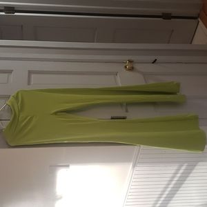 SHEIN Green flare pants